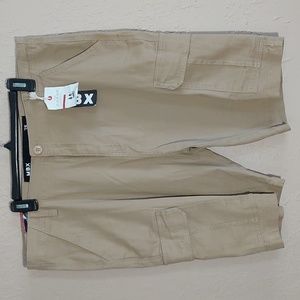 MBX Cargo Shorts, Size 38, Khaki